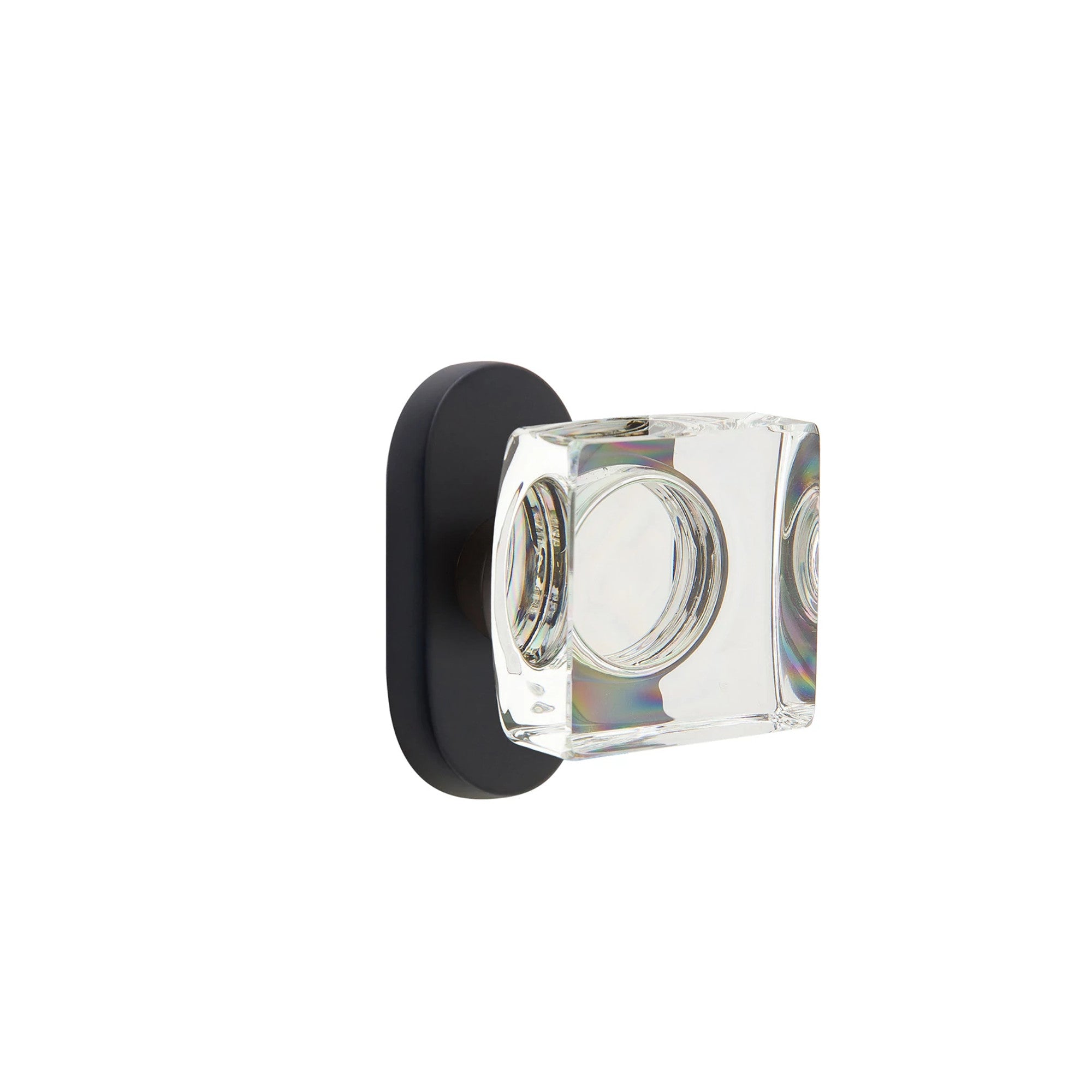 Negro Mate · 1-1/2" x3" Oval Rosette