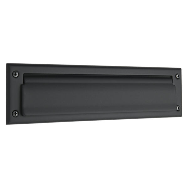 Baldwin Hardware Placa de Buzón 0012 — Negro satinado