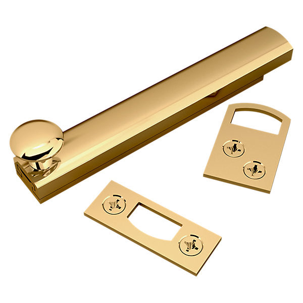 Baldwin Hardware Pasador de Superficie 4 0322 — Latón sin laca