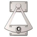 Baldwin Hardware Cuadrante Media Puerta 0340 — Níquel pulido Lifetime