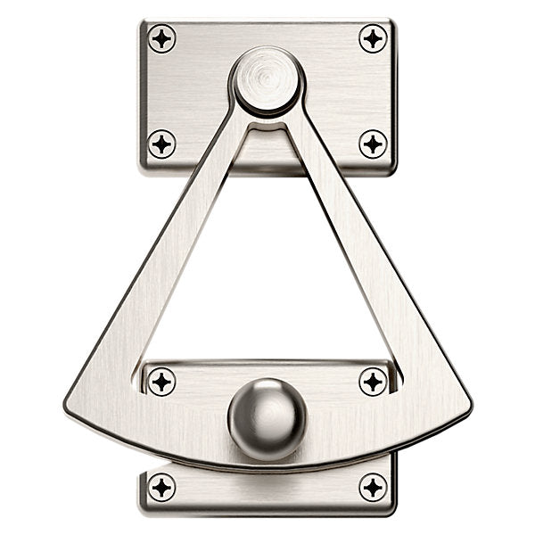 Baldwin Hardware Cuadrante Media Puerta 0340 — Níquel satinado Lifetime