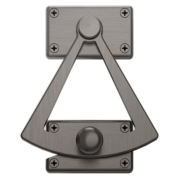 Baldwin Hardware Cuadrante Media Puerta 0340 — Níquel grafito Lifetime