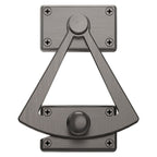 Baldwin Hardware Cuadrante Media Puerta 0340 — Níquel grafito Lifetime