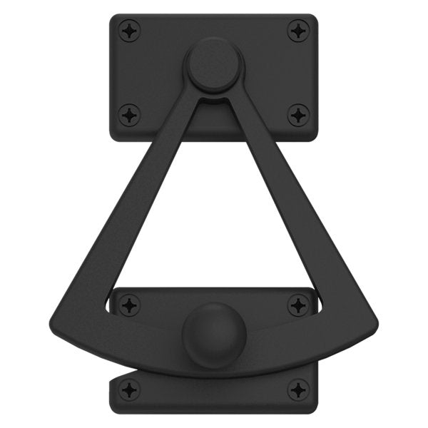 Baldwin Hardware Cuadrante Media Puerta 0340 — Negro satinado
