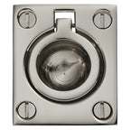 Baldwin Hardware Jaladera de Anillo Empotrada 0392 — Níquel pulido Lifetime