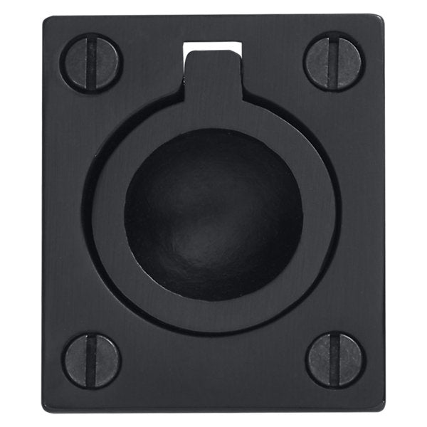 Baldwin Hardware Jaladera de Anillo Empotrada 0392 — Bronce aceitado