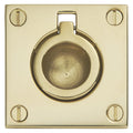 Baldwin Hardware Jaladera de Anillo Empotrada 0393 — Latón sin laca
