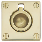 Baldwin Hardware Jaladera de Anillo Empotrada 0393 — Latón sin laca