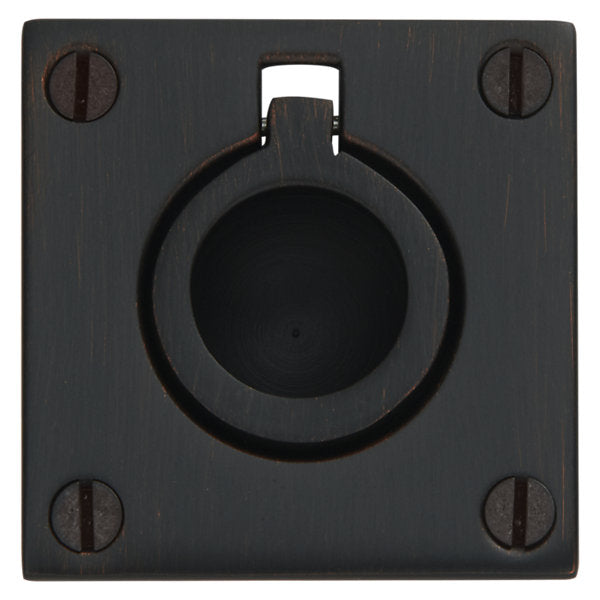 Baldwin Hardware Jaladera de Anillo Empotrada 0393 — Bronce veneciano