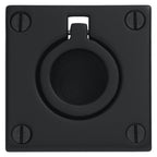 Baldwin Hardware Jaladera de Anillo Empotrada 0393 — Negro satinado
