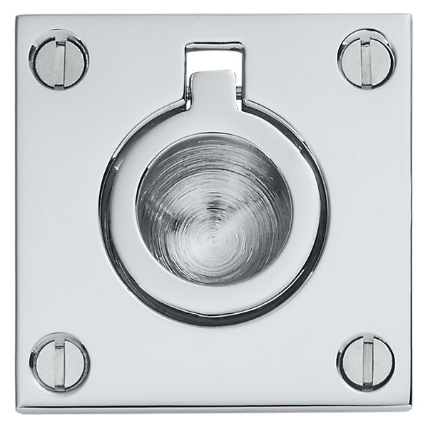 Baldwin Hardware Jaladera de Anillo Empotrada 0393 — Cromo pulido