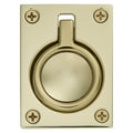 Baldwin Hardware Jaladera de Anillo Empotrada 0394 — Latón pulido Lifetime (PVD)