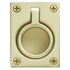 Baldwin Hardware Jaladera de Anillo Empotrada 0394 — Latón satinado Lifetime
