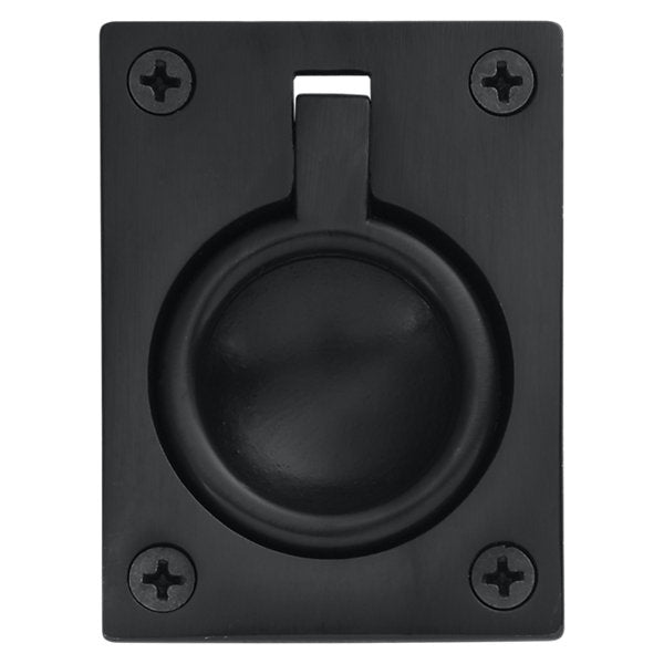 Baldwin Hardware Jaladera de Anillo Empotrada 0394 — Bronce aceitado