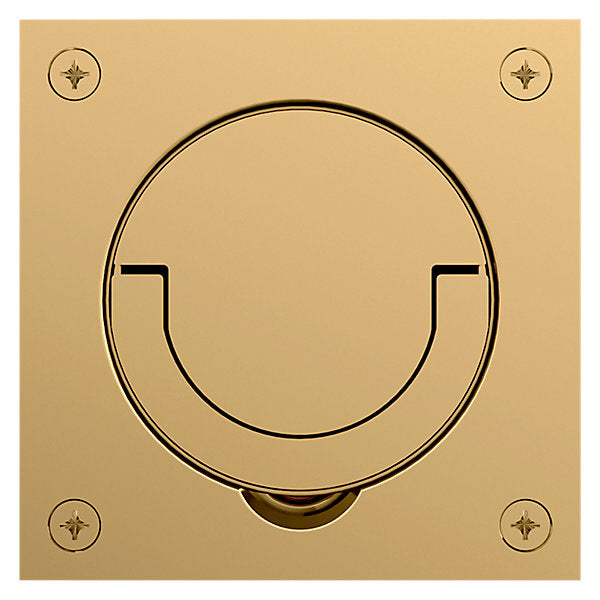 Baldwin Hardware Jaladera de Anillo Empotrada 0397 — Latón sin laca
