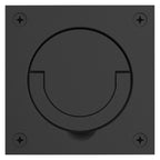 Baldwin Hardware Jaladera de Anillo Empotrada 0397 — Negro satinado
