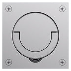 Baldwin Hardware Jaladera de Anillo Empotrada 0397 — Cromo pulido