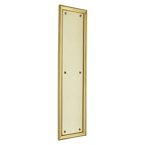 Baldwin Hardware Placa de Empuje 2280 — Latón sin laca