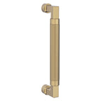 Baldwin Hardware Jaladera de Puerta 8IN Knurled 2580 — Acabado 060