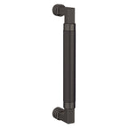 Baldwin Hardware Jaladera de Puerta 8IN Knurled 2580 — Níquel grafito Lifetime