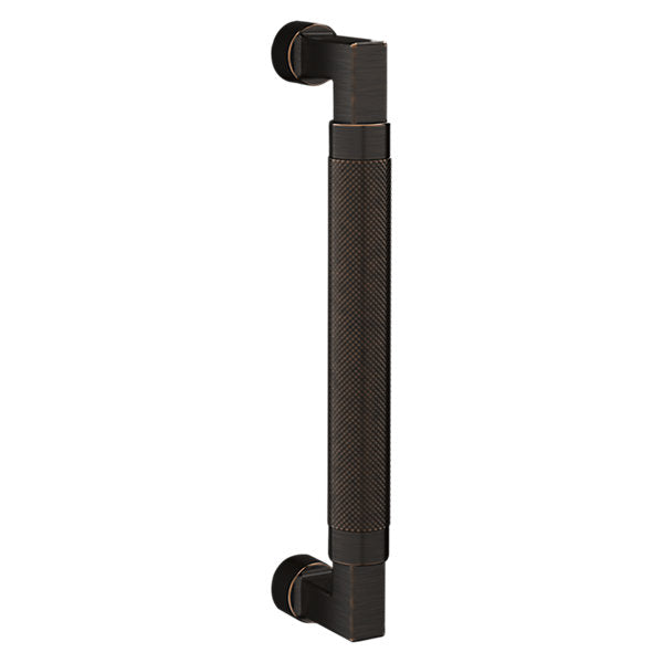 Baldwin Hardware Jaladera de Puerta 8IN Knurled 2580 — Bronce veneciano