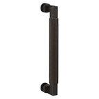 Baldwin Hardware Jaladera de Puerta 8IN Knurled 2580 — Bronce veneciano