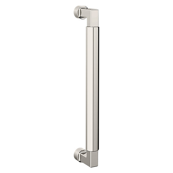 Baldwin Hardware Jaladera de Puerta 10IN 2581 — Níquel pulido Lifetime