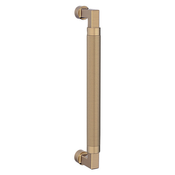 Baldwin Hardware Jaladera de Puerta 10IN Knurled 2582 — Latón vintage