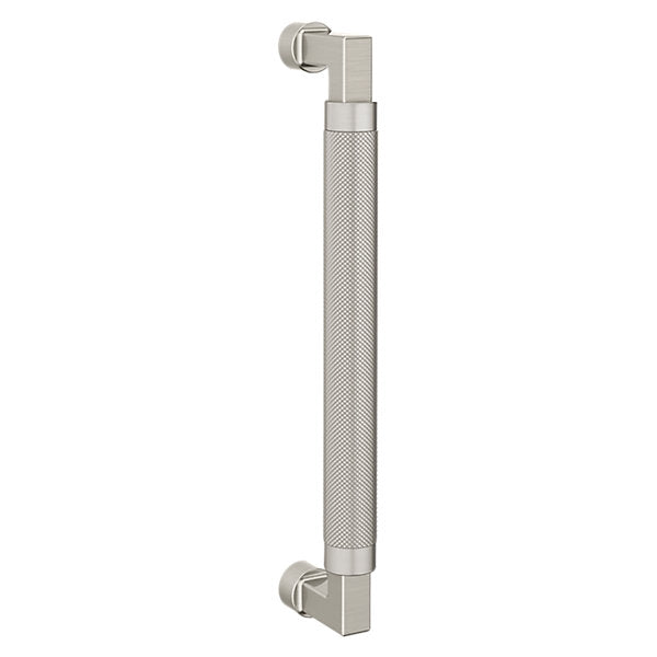 Baldwin Hardware Jaladera de Puerta 10IN Knurled 2582 — Níquel satinado Lifetime