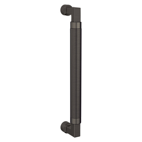 Baldwin Hardware Jaladera de Puerta 10IN Knurled 2582 — Níquel grafito Lifetime