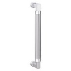 Baldwin Hardware Jaladera de Puerta 10IN Knurled 2582 — Cromo pulido