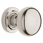 Baldwin Hardware Perilla 5000 con Roseta 5048 — Níquel pulido Lifetime — Dummy completo