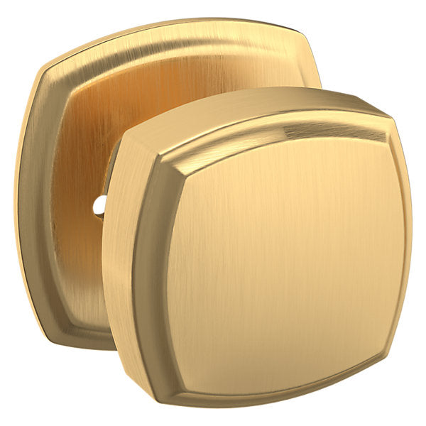 Baldwin Hardware Perilla 5011 con Roseta 5058 — Latón satinado Lifetime — Privacidad