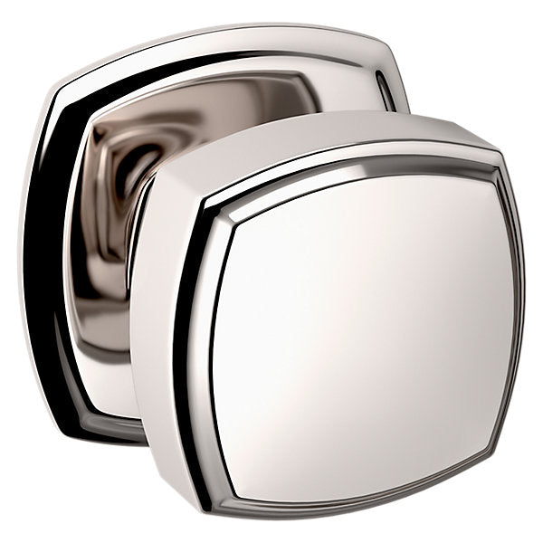 Baldwin Hardware Perilla 5011 con Roseta 5058 — Níquel pulido Lifetime — Paso