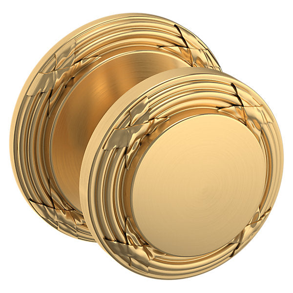 Baldwin Hardware Perilla 5013 con Roseta 5021 — Latón satinado Lifetime — Paso