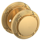 Baldwin Hardware Perilla 5013 con Roseta 5021 — Latón satinado Lifetime — Privacidad