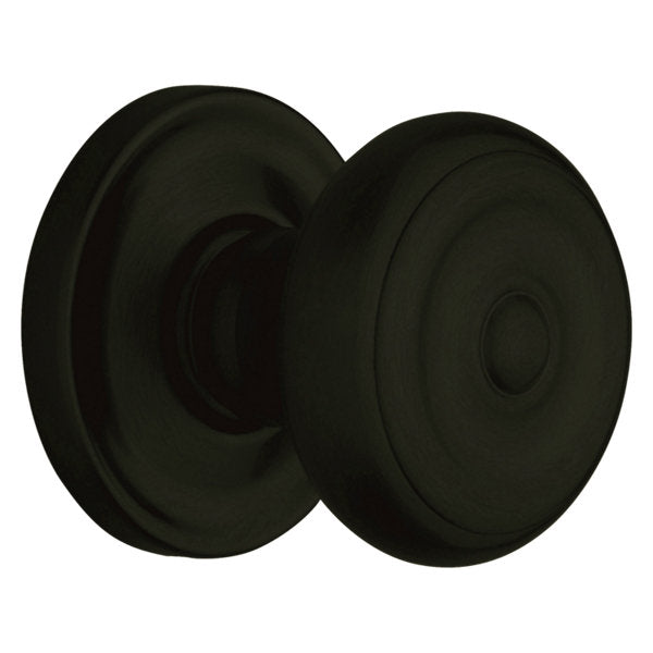 Baldwin Hardware Perilla 5020 Colonial con Roseta 5048 — Negro satinado — Dummy completo