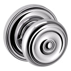 Baldwin Hardware Perilla 5020 Colonial con Roseta 5048 — Cromo pulido — Privacidad