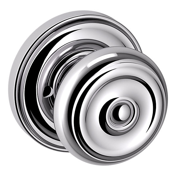 Baldwin Hardware Perilla 5020 Colonial con Roseta 5048 — Cromo pulido — Privacidad