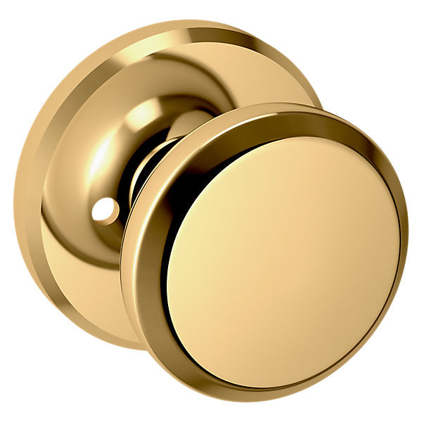 Baldwin Hardware Perilla 5023 con Roseta R016 — Latón sin laca — Privacidad