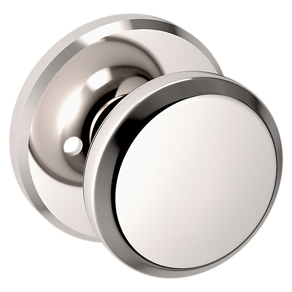 Baldwin Hardware Perilla 5023 con Roseta R016 — Níquel pulido Lifetime — Privacidad