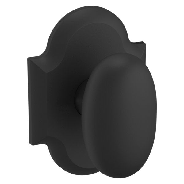 Baldwin Hardware Perilla 5024 con Roseta R030 — Negro satinado — Paso