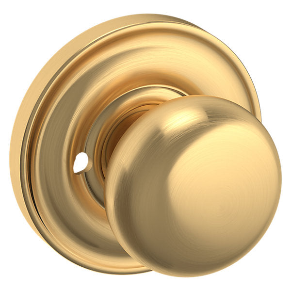 Baldwin Hardware Perilla 5030 con Roseta 5048 — Latón satinado Lifetime — Privacidad