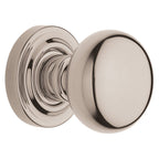 Baldwin Hardware Perilla 5030 con Roseta 5048 — Níquel pulido Lifetime — Dummy completo