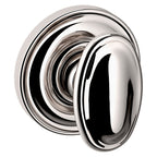 Baldwin Hardware Perilla 5057 con Roseta 5048 — Níquel pulido Lifetime — Paso