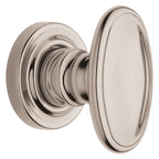 Baldwin Hardware Perilla 5057 con Roseta 5048 — Níquel pulido Lifetime — Dummy completo