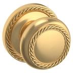 Baldwin Hardware Perilla 5064 con Roseta 5004 — Latón satinado Lifetime — Paso