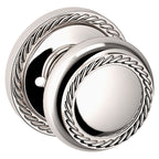 Baldwin Hardware Perilla 5064 con Roseta 5004 — Níquel pulido Lifetime — Privacidad
