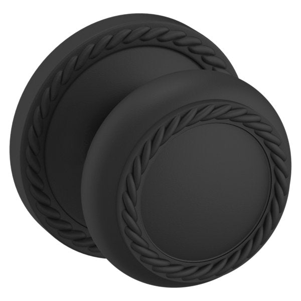 Baldwin Hardware Perilla 5064 con Roseta 5004 — Negro satinado — Paso