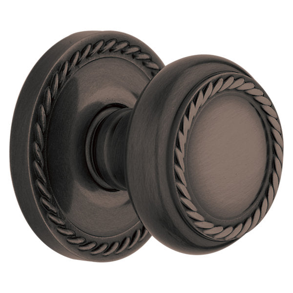 Baldwin Hardware Perilla 5064 con Roseta 5004 — Negro satinado — Dummy completo